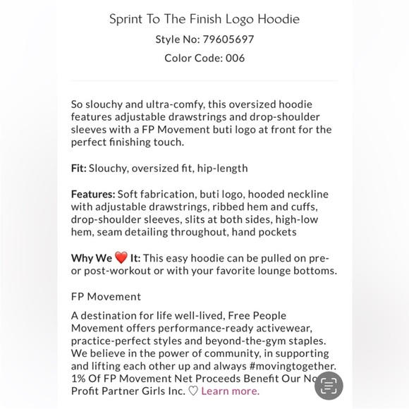 FP Movement by Free People sprint to the finish big bacj logo🩷🩷 - Picture 3 of 3